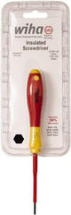 Wiha - 2.5mm Standard Hex Driver - 75mm Blade Length, 7" OAL - USA Tool & Supply