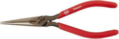 Wiha - 160mm OAL, 2" Jaw Length, Long Nose Side Cutting Pliers - Soft Cushion Handles - USA Tool & Supply