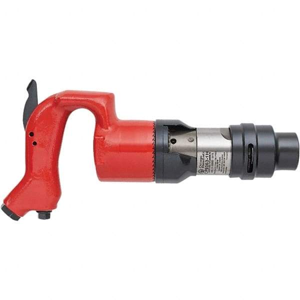 Chicago Pneumatic - 2,750 BPM, 1" Stoke Length, Pneumatic Chipping Hammer - 28 CFM, 3/8 NPT - USA Tool & Supply