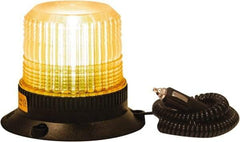 Buyers Products - 1.7 Joules, 10 Flash Rate, 1" Pipe & 3-Bolt Mount Emergency Strobe Light Assembly - Powered by 12 to 24 Volts, Amber - USA Tool & Supply