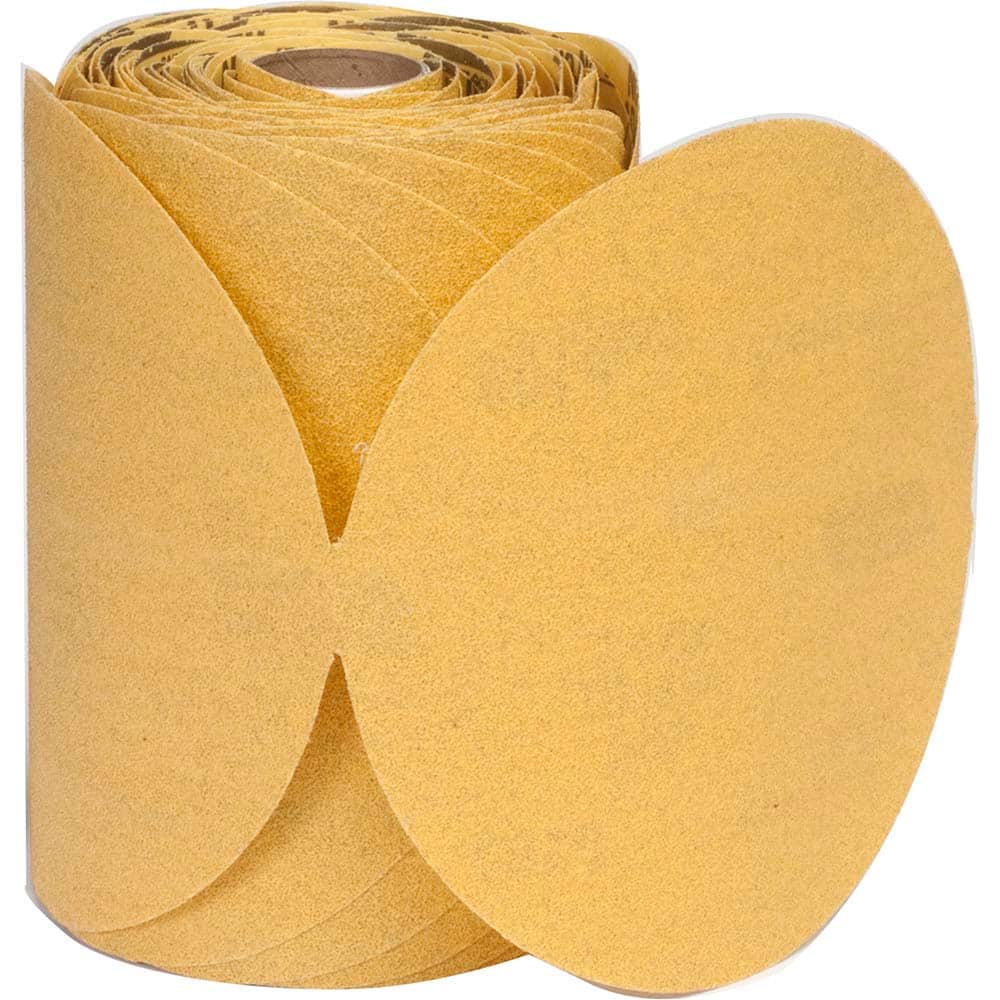Norton - 5" Diam, 80 Grit Aluminum Oxide Adhesive PSA Disc - USA Tool & Supply