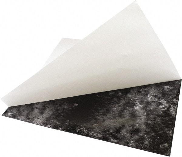 Value Collection - 12" Long, 12" Wide, Buna-N Rubber Foam Sheet - 50 to 60 Durometer, Black, -40 to 225°F, 1,500 psi Tensile Strength, Adhesive Backing - USA Tool & Supply