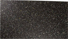 Made in USA - 12" Long, 48" Wide, 5/16" Thick, Rubber Rubber Foam Sheet - 50 to 60 Durometer, Black, 0 to 120°F, 250 psi Tensile Strength, Plain Backing - USA Tool & Supply