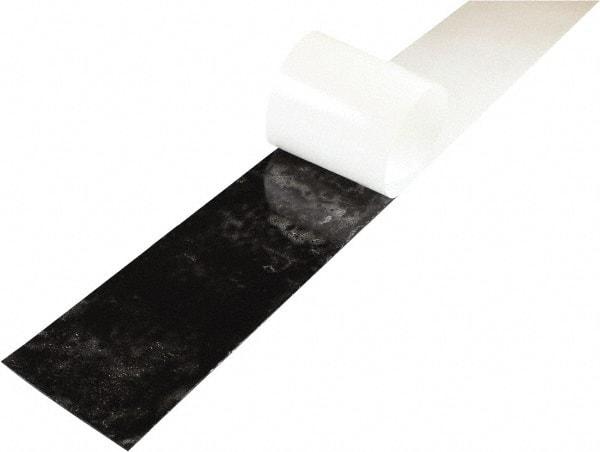 Value Collection - 1/8" Thick x 4" Wide x 36" Long, Adhesive Backed Neoprene Rubber Strip - Stock Length, 60 Shore A Durometer, 1,000 psi Tensile Strength, -20 to 170°F, Black - USA Tool & Supply