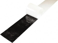 Value Collection - 1" Thick x 4" Wide x 36" Long, Adhesive Backed Neoprene Rubber Strip - Stock Length, 40 Shore A Durometer, 1,000 psi Tensile Strength, -20 to 170°F, Black - USA Tool & Supply