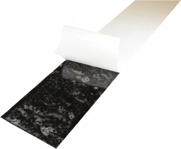 Value Collection - 1/2" Thick x 6" Wide x 36" Long, Adhesive Backed Neoprene Rubber Strip - Stock Length, 60 Shore A Durometer, 1,000 psi Tensile Strength, -20 to 170°F, Black - USA Tool & Supply
