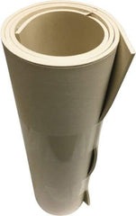 Value Collection - 1/8" Thick x 36" Wide x 10' Long White Buna-N Rubber Roll - Stock Length, Adhesive Back, 1,000 psi Tensile Strength, -30°F to 220°F - USA Tool & Supply