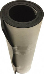Value Collection - 1/4" Thick x 36" Wide x 10' Long Black Vinyl Rubber Roll - Stock Length, Adhesive Back, 1,000 psi Tensile Strength, 20°F to 160°F - USA Tool & Supply