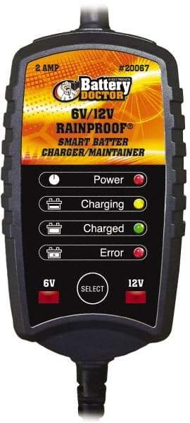 Battery Doctor - 6/12 Volt Automatic Charger/Maintainer - 2 Amps - USA Tool & Supply