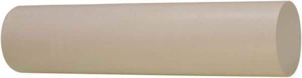 TriStar - 1' Long, 1/2" Diam, Plastic Plastic Rod - + 1/4 - 0.0" Length Tolerance, +0.015/-0.000" Diam Tolerance, 60D Hardness, White - USA Tool & Supply
