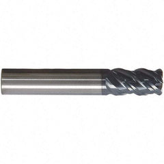 SGS - 20mm, 4 Flute, Single End, Solid Carbide, 0.0394" Corner Radius End Mill - 92mm OAL, 41° Helix, 20mm LOC, Right Hand Cut - USA Tool & Supply