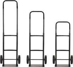 Harper Trucks - 600 Lb Capacity 40" OAH Convertible Hand Truck - 14 x 7" Base Plate, Continuous Handle, Steel, Solid Rubber Swivel Wheels - USA Tool & Supply
