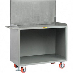Little Giant - 3,600 Lb Capacity Mobile Service Bench - 53" Wide x 24" Deep x 43" High, Steel, Gray - USA Tool & Supply