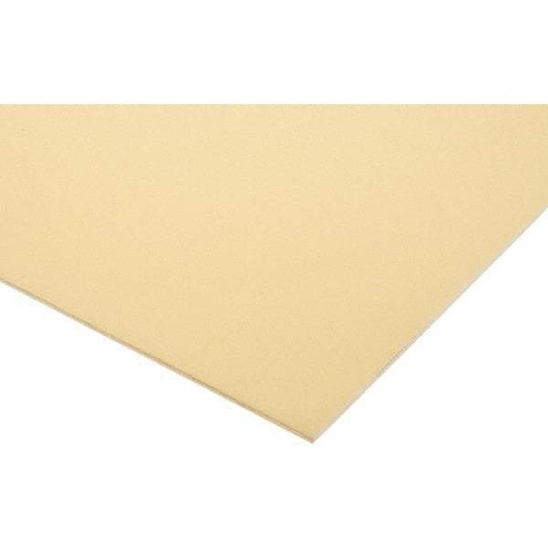Made in USA - 0.093" Thick x 12" Wide x 24" Long, Epoxyglass Laminate Sheet - Yellow-Green, Rockwell M-110 Hardness, G10 Non FR Grade, ±0.009 Tolerance - USA Tool & Supply