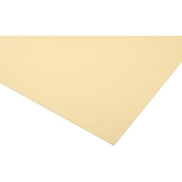 Made in USA - 1/16" Thick x 24" Wide x 24" Long, Epoxyglass Laminate Sheet - Yellow-Green, Rockwell M-110 Hardness, G10 Non FR Grade, ±0.0075 Tolerance - USA Tool & Supply