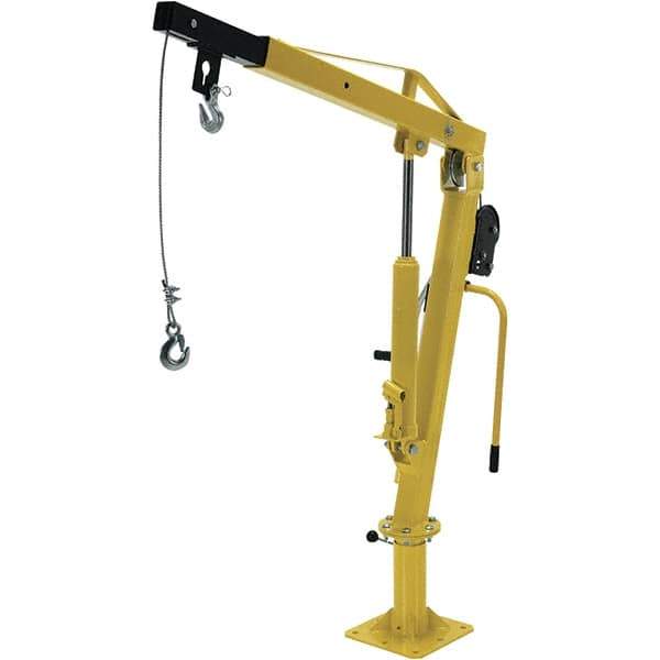 Vestil - 500 Lb Load Capacity, Steel Winch Operated Crane - 4' 5" Span - USA Tool & Supply