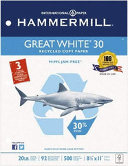 Hammermill - White Copy Paper - Use with Laser Printers, Inkjet Printers, Copiers - USA Tool & Supply