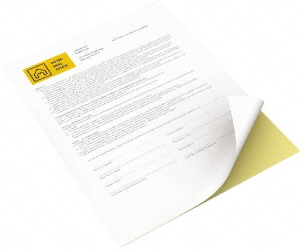 Xerox - Canary & White Digital Carbonless Paper - Use with Laser Copiers, Laser Printers - USA Tool & Supply