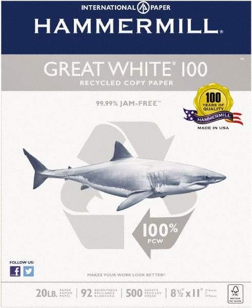 Hammermill - White Copy Paper - Use with All Office Equipment - USA Tool & Supply