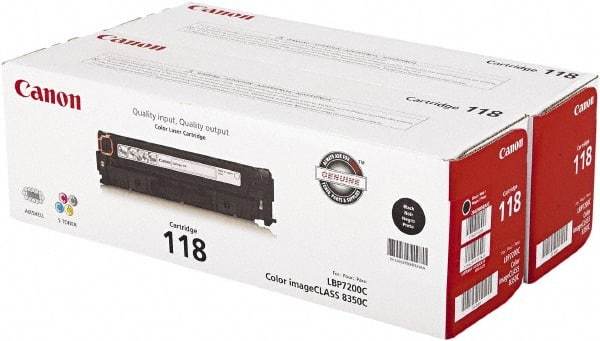 Canon - Black Toner Cartridge - Use with Canon imageCLASS LBP7200Cdn, LBP7660Cdn, MF8350Cdn, MF8380Cdw, MF8580Cdw - USA Tool & Supply