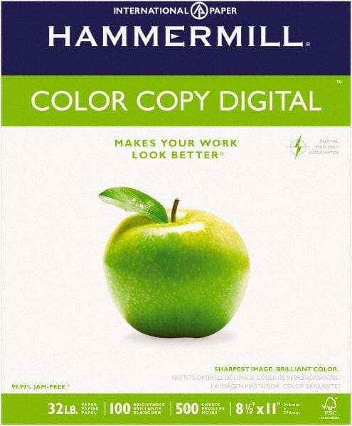 Hammermill - Photo White Colored Copy Paper - Use with Laser Printers, Offset Presses, Color Copiers - USA Tool & Supply