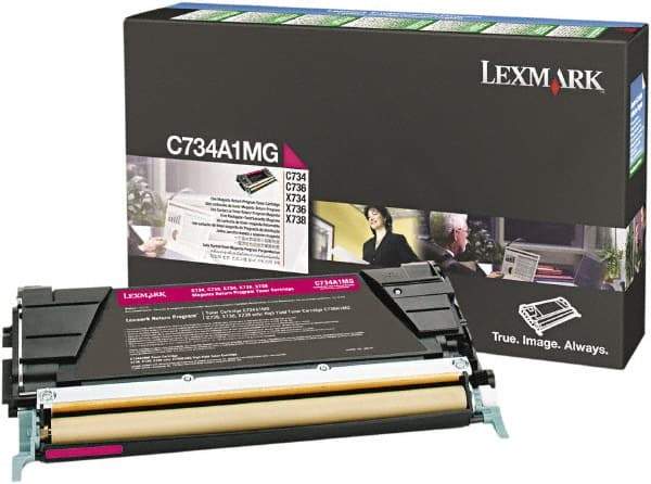 Lexmark - Magenta Toner Cartridge - Use with Lexmark C734, C736, X734, X738 - USA Tool & Supply