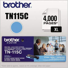 Brother - Cyan Toner Cartridge - Use with Brother DCP-9040CN, 9045CDN, HL-4040CDN, 4040CN, 4070CDW, MFC-9440CN, 9550CDN, 9840CDW - USA Tool & Supply