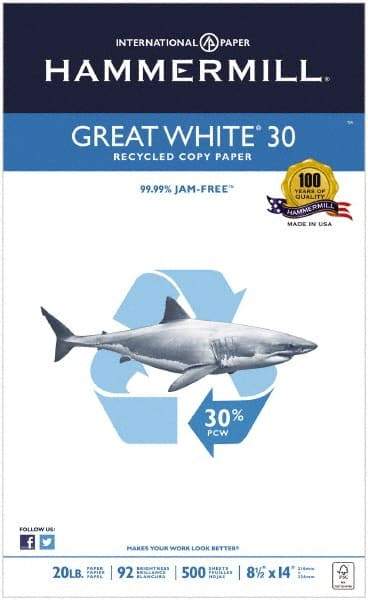 Hammermill - White Copy Paper - Use with Laser Printers, Inkjet Printers, Copiers - USA Tool & Supply