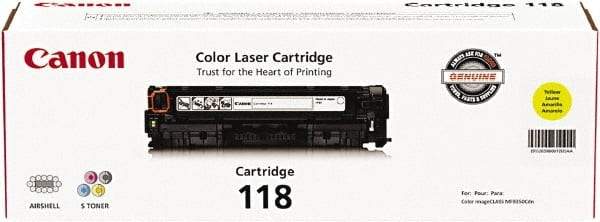 Canon - Yellow Toner Cartridge - Use with Canon imageCLASS LBP7200Cdn, LBP7660Cdn, MF8350Cdn, MF8380Cdw, MF8580Cdw - USA Tool & Supply