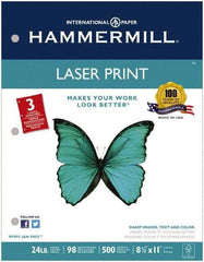 Hammermill - White Copy Paper - Use with Laser Printers, Copiers - USA Tool & Supply