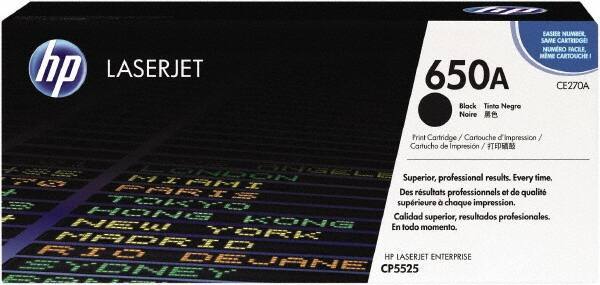 Hewlett-Packard - Black Toner Cartridge - Use with HP Color LaserJet Enterprise CP5525, M750 - USA Tool & Supply