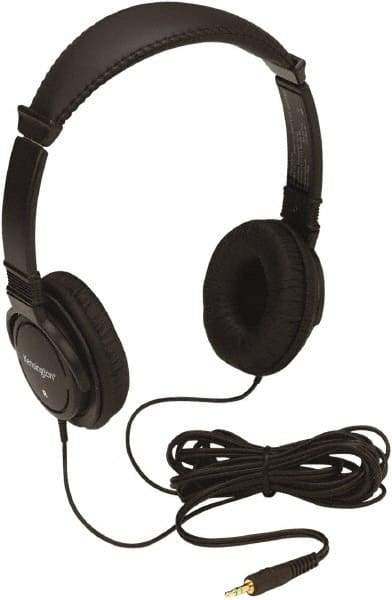 Kensington - Black Headphones - Use with Flexible Earpads - USA Tool & Supply