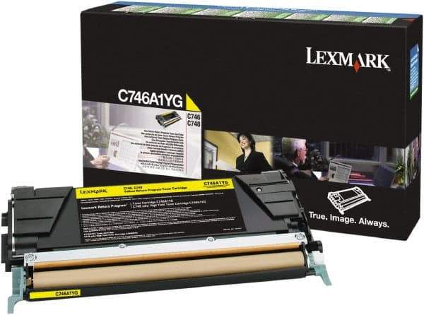 Lexmark - Yellow Toner Cartridge - Use with Lexmark C746, C748 - USA Tool & Supply