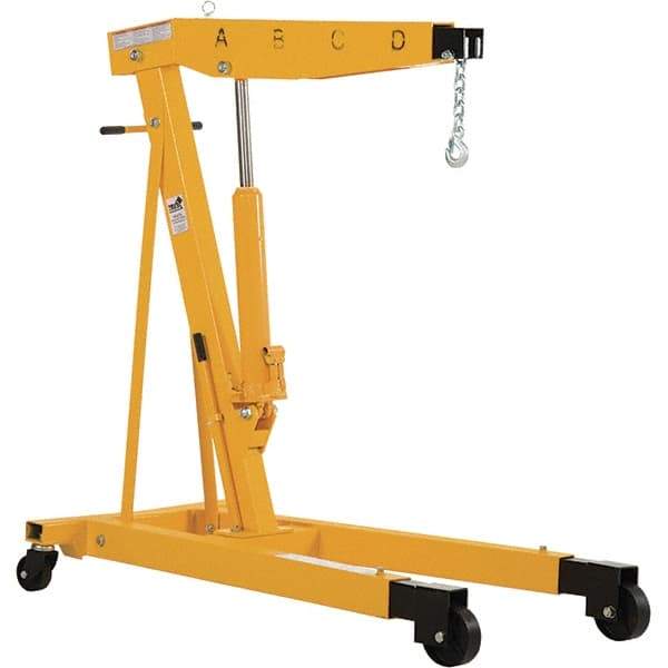 Vestil - 6,000 Lb Load Capacity, Steel Shop Crane - 6' 23/64" Span - USA Tool & Supply