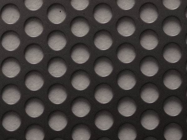 Value Collection - 36 x 40 x 0.06" Perforated Carbon Steel Sheet - 1/2" Staggered Round Holes, 11/16" Hole Spacing - USA Tool & Supply