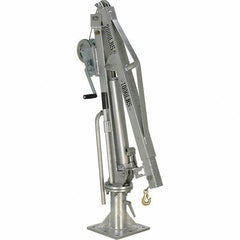 Vestil - 500 Lb Load Capacity, Steel Winch Operated Crane - 4' 21/64" Span - USA Tool & Supply
