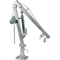 Vestil - 500 Lb Load Capacity, Steel Winch Operated Crane - 4' 21/64" Span - USA Tool & Supply