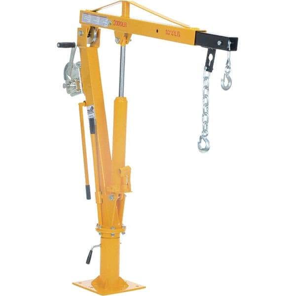 Vestil - 1,000 Lb Load Capacity, Steel Winch Operated Crane - 3' 21/64" Span - USA Tool & Supply