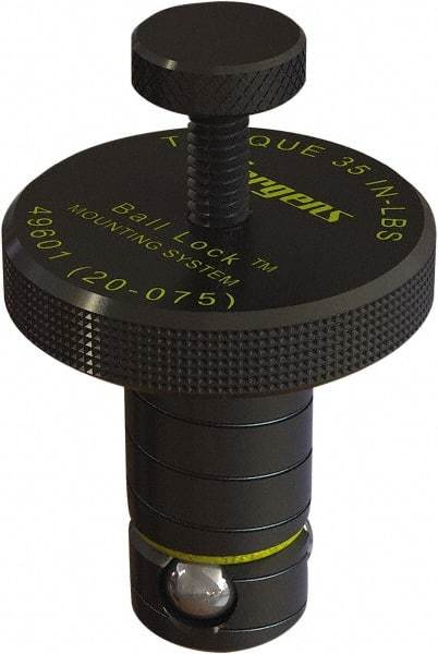 Jergens - 16mm Diam Ball Lock Modular Fixturing Shank - 1-1/2" Shank Length, 0.32" Head Diam, Compatible with 1-1/2" Thick Plate, 1,200 Lb Max Holding Force, 1/8 Key Size, Steel - USA Tool & Supply