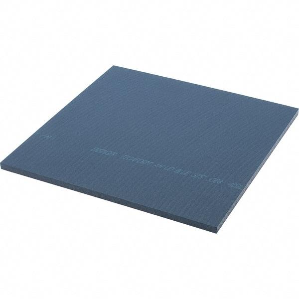 Made in USA - 3/8" Thick x 12" Wide x 1' Long, Acetal Sheet - Blue, Rockwell R-89 Hardness, +0.025 Tolerance - USA Tool & Supply