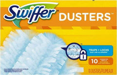 Swiffer - 6" Long Fiber Duster - 6" OAL, Light Blue - USA Tool & Supply