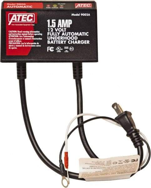 ATEC - 12 Volt Automatic Charger/Maintainer - 1.5 Amps - USA Tool & Supply