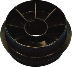 Caplugs - Round Head Double-Ended Plug - 3" OD, High-Density Polyethylene, Black - USA Tool & Supply