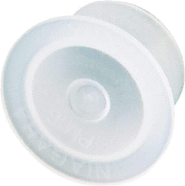 Caplugs - 17.68" ID, Push-On, Round Head Cap - 25.5mm OD, Low-Density Polyethylene, Yellow Tint - USA Tool & Supply