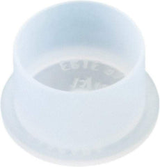 Caplugs - 0.49" ID, Push-On, Round Head Cap - 15/32" Long, Low-Density Polyethylene, Natural (Color) - USA Tool & Supply