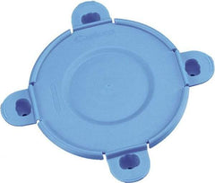 Caplugs - Toggle Lock Flange Cap - Low-Density Polyethylene, Blue - USA Tool & Supply