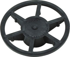 Caplugs - 1" ID, Pin Wheel Cap - 35/64" Long, Low-Density Polyethylene, Black - USA Tool & Supply