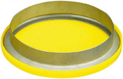 Caplugs - 5.891" ID, Round Head Flange Cap - 11/32" Long, Low-Density Polyethylene, Yellow - USA Tool & Supply