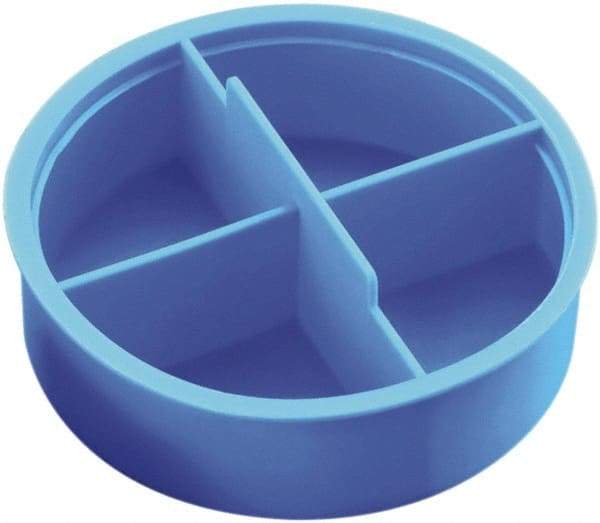 Caplugs - 0.44" ID, Round Head Tube Plug - 3/8" Long, Low-Density Polyethylene, Blue - USA Tool & Supply