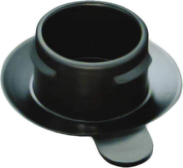 Caplugs - Push-In Finishing Plugfor 3/8 NPT, 5/8 SAE Thread - 0.558" ID, 0.96 OD, Low-Density Polyethylene, Black - USA Tool & Supply